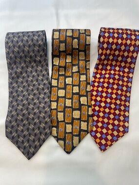 Men's Yellow Geometric Pattern Silk Tie - Classic Formal Accent